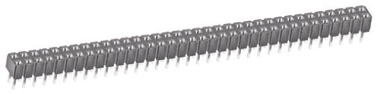 Samtec CES Series Straight Through Hole Mount PCB Socket, 70-Contact, 2-Row, 2.54mm Pitch, Through Hole Termination