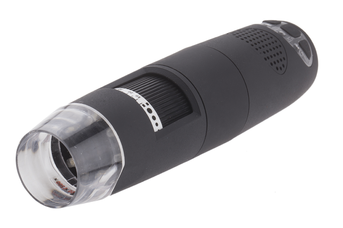 RS PRO USB Wifi Microscope, 1280 x 1024 pixels, 5 → 200X Magnification