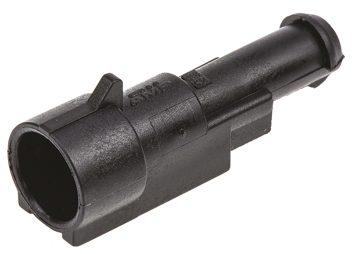TE Connectivity, AMP Superseal 1.5 Connector Housing Plug 1 Way 282103-1