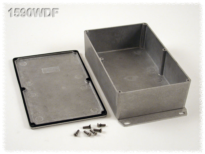Hammond 1590 Series Die Cast Aluminium Enclosure, IP65, Flanged, 58 x 120 x 188mm