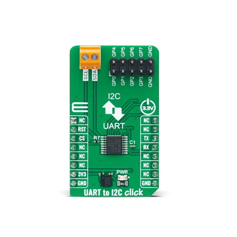 Brand-Rex UART to I2C Click Development Board for I2C Targets MIKROE-5508