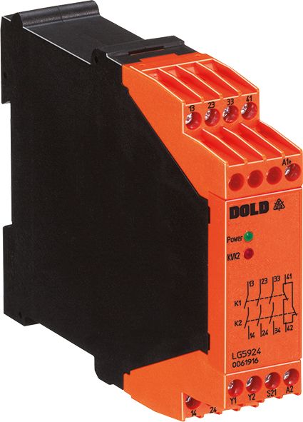 Dold SAFEMASTER LG5924.48/61 2 Auxiliary Contacts Module 400 → 600V ac/dc, Dual-Channel