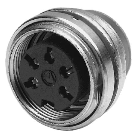 Amphenol Industrial, signalmate C091 3 Pole M16 Din Socket, 5.0A, 300 V IP40, Screw On, Panel Mount