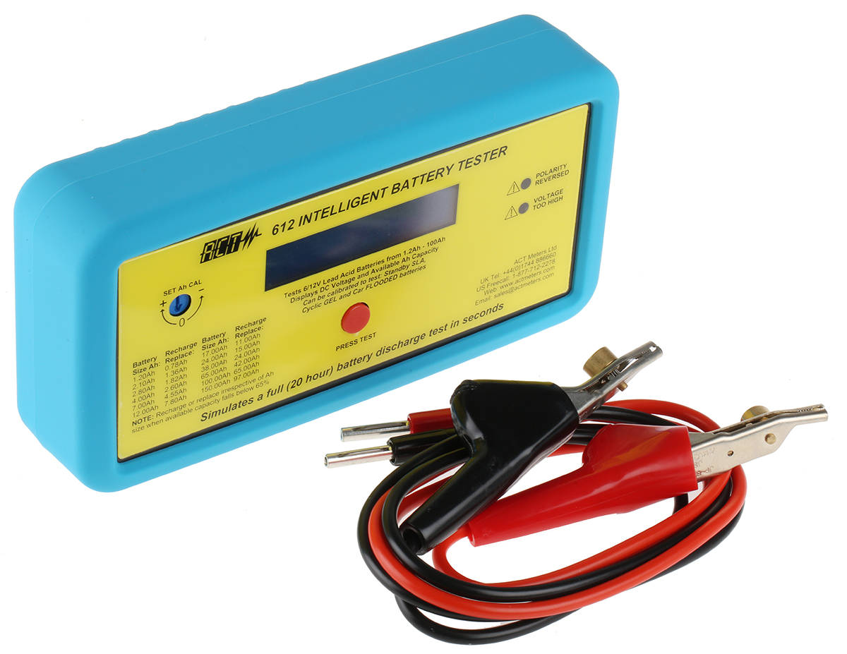 ACT Meter 612-IBT Battery Tester 12 V, 6 V