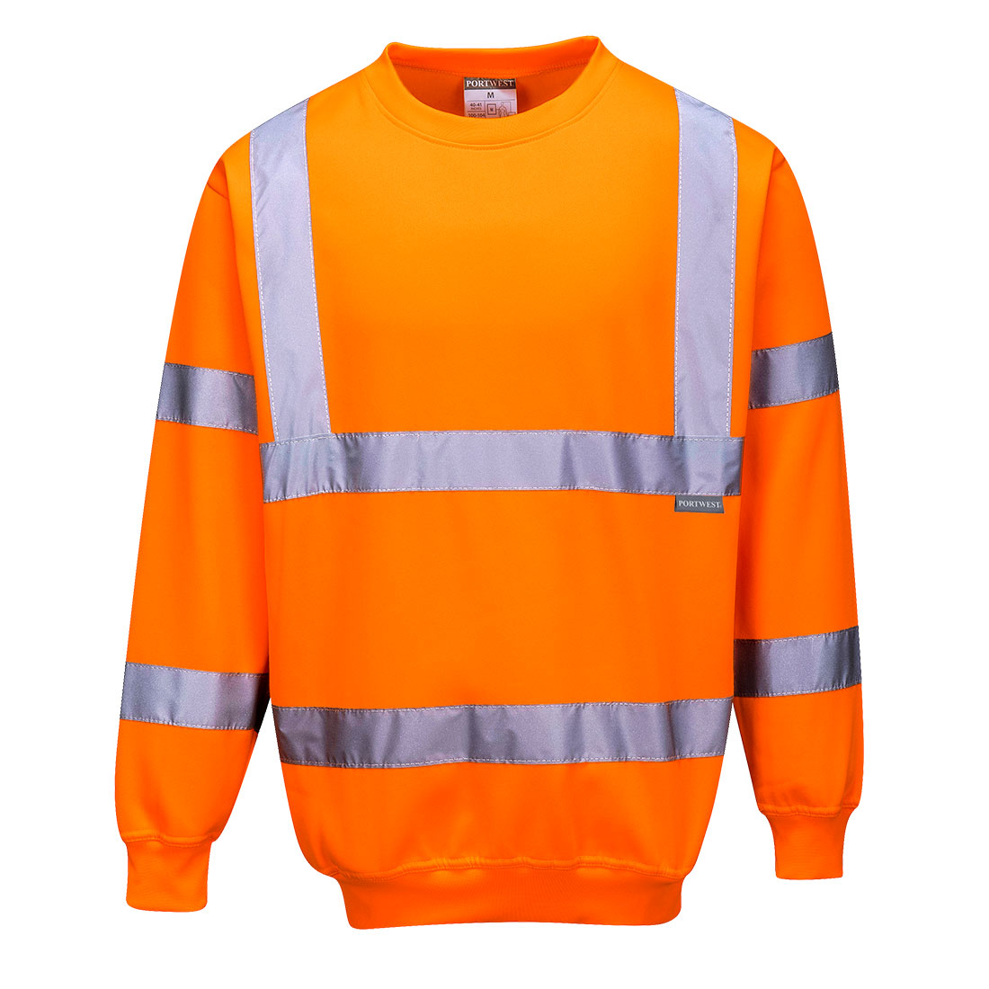 Portwest B303O Orange 35% Cotton, 65% Polyester Sweat Shirt XXL