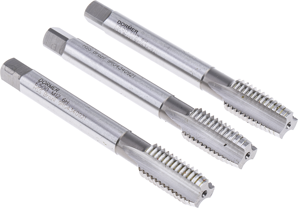 Dormer Tap Set HSS 3-Piece M12 Thread