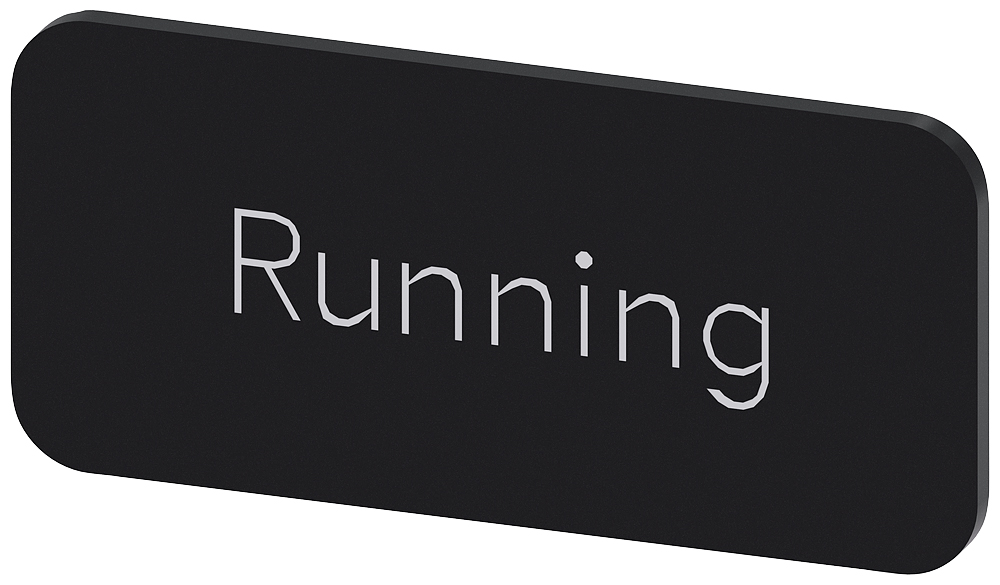 Siemens Labeling plate, Running