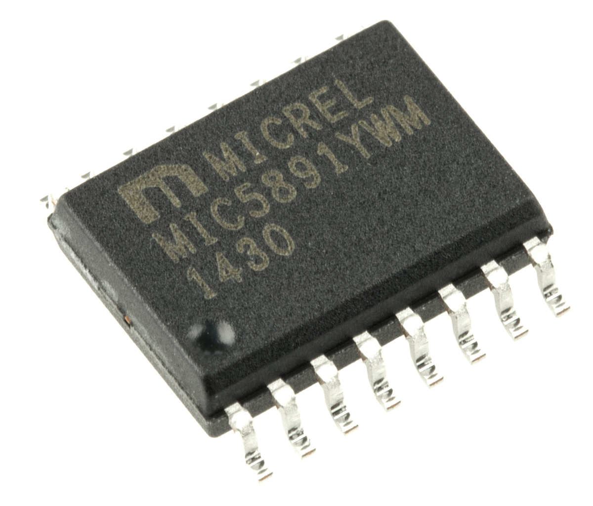Microchip MIC5891YWM 8-stage Surface Mount Latched Driver MIC, 16-Pin SOIC W