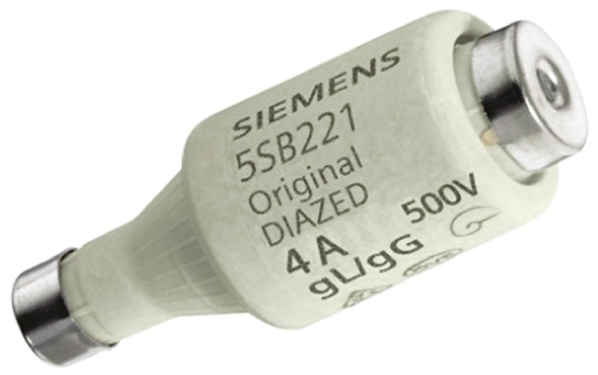 Siemens 4A DII Diazed Fuse, E27 Thread Size, gG, 500V ac