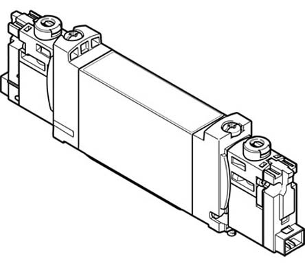 Festo 5/2 Pneumatic Solenoid Valve - Electrical VUVG Series 24V dc, 8042572