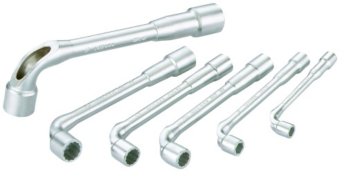 SAM Hex Tubular Box Spanner Set, 6 pieces 7 → 17 mm Tip