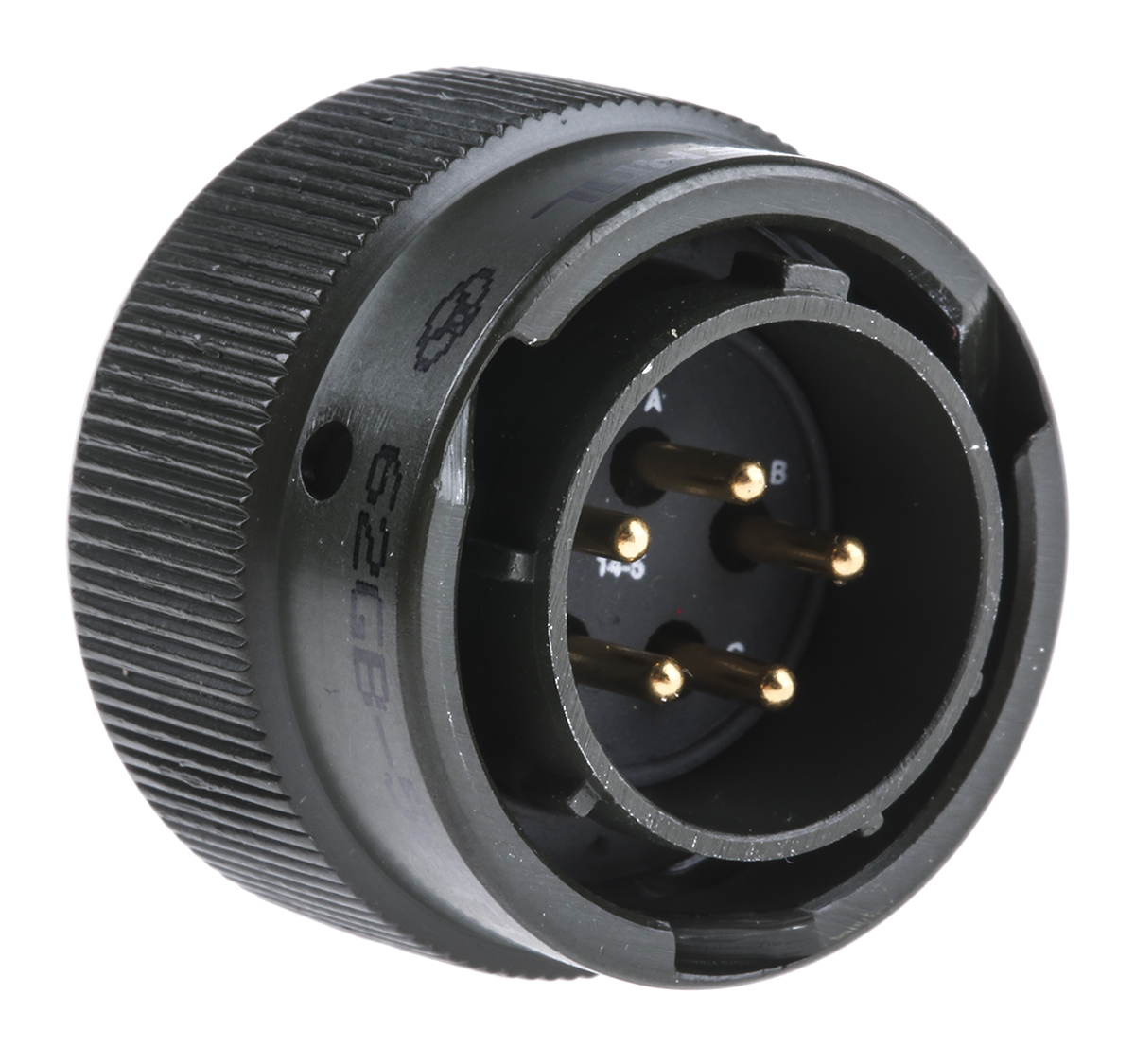 Amphenol Limited, 62GB 5 Way Cable Mount MIL Spec Circular Connector PlugOlive, Pin Contacts,Shell Size 14, Bayonet