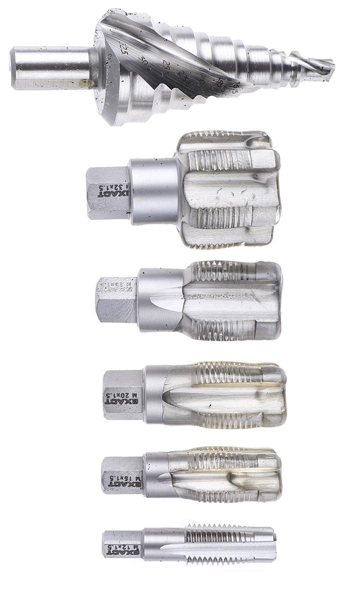 EXACT Tap & Drill Set HSS 6-Piece M12 to M32 Thread