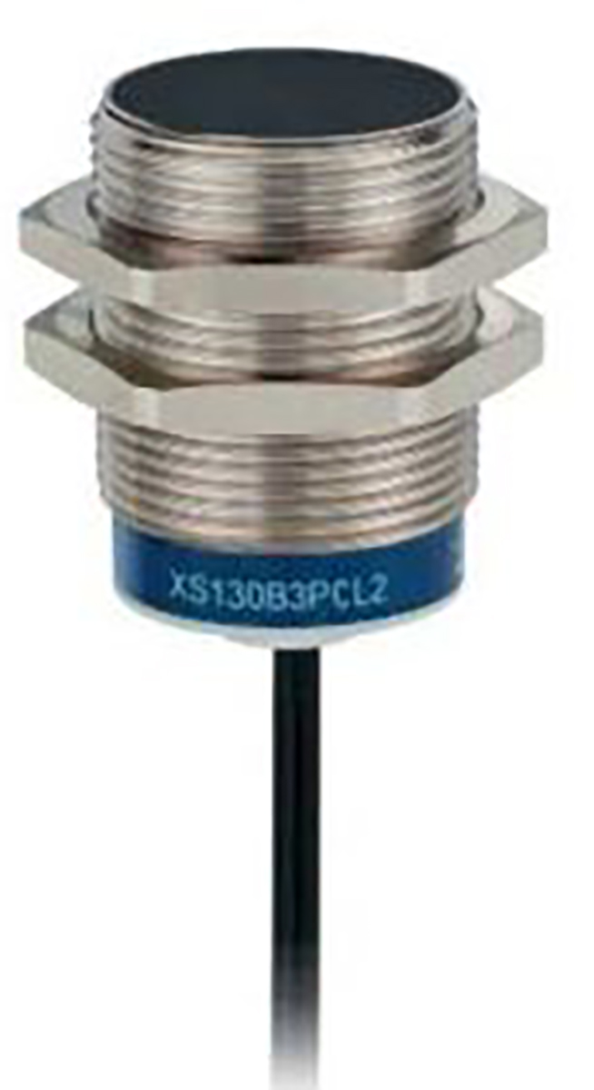 Telemecanique Sensors Inductive Threaded Barrel Proximity Sensor, M30, 15 mm Detection, PNP NO+NC, 12 → 24 V dc