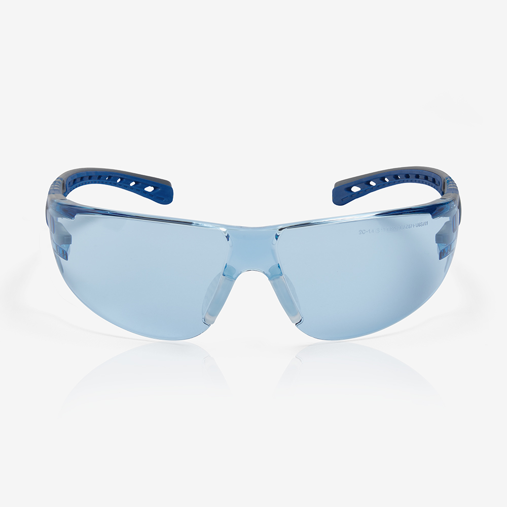 Riley STREAM EVO Anti-Mist UV Safety Glasses, Blue Polycarbonate Lens, Vented