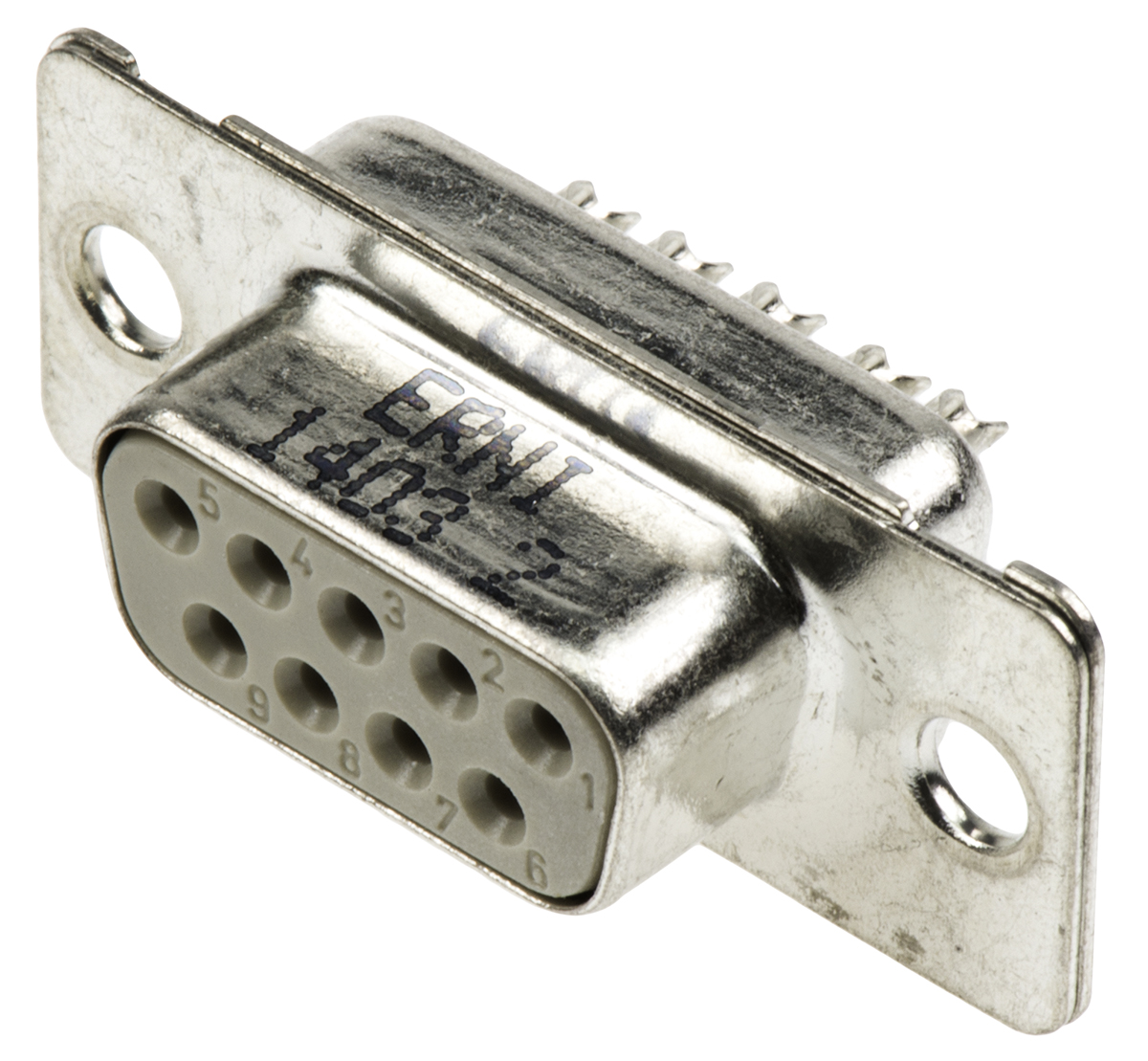 Provertha TMC 9 Way Panel Mount D-sub Connector Socket, 2.77mm Pitch