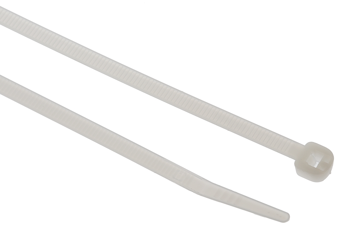 Legrand Cable Tie, 180mm x 3.5 mm, Natural Nylon, Pk-100