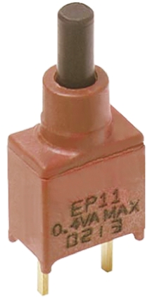 C & K Miniature Push Button Switch, Momentary, PCB, 13mm Cutout, SPST, IP40