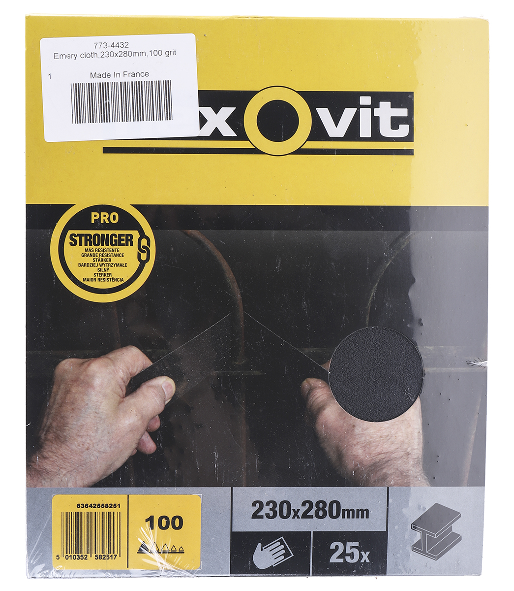 Flexovit Flexovit Pro P100 Grit Medium Sanding Sheet, 280mm x 230mm