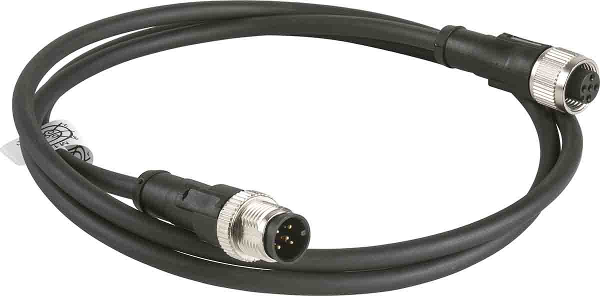 Telemecanique Sensors Male 5 way M12 to Female 5 way M12 Sensor Actuator Cable, 1 m