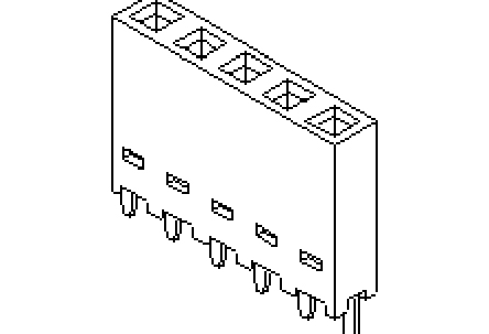Molex Straight Through Hole Mount PCB Socket, 8-Contact, 1-Row, 2.54mm Pitch, Plug-In Termination