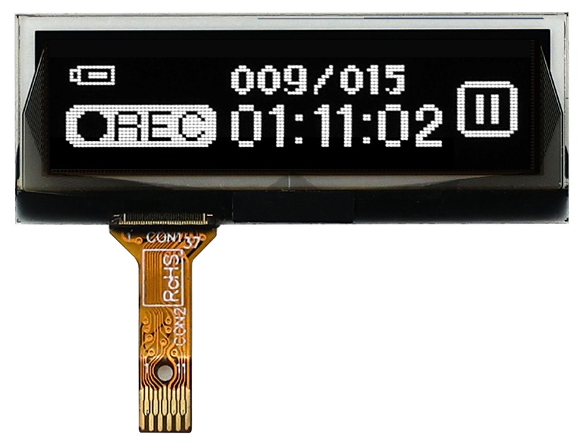 Midas 1.3in White OLED Display 128 X 40pixels COG I2C, SPI Interface