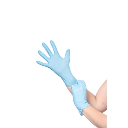 Medicom Kolmi Coverfeel Blue No Nitrile Disposable Gloves, Size S, 105Gloves per Pack