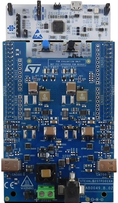 STMicroelectronics STEVAL-2STPD01, USB Type-C Power Delivery Eval Board Evaluation Board for NUCLEO-G071RB STM32
