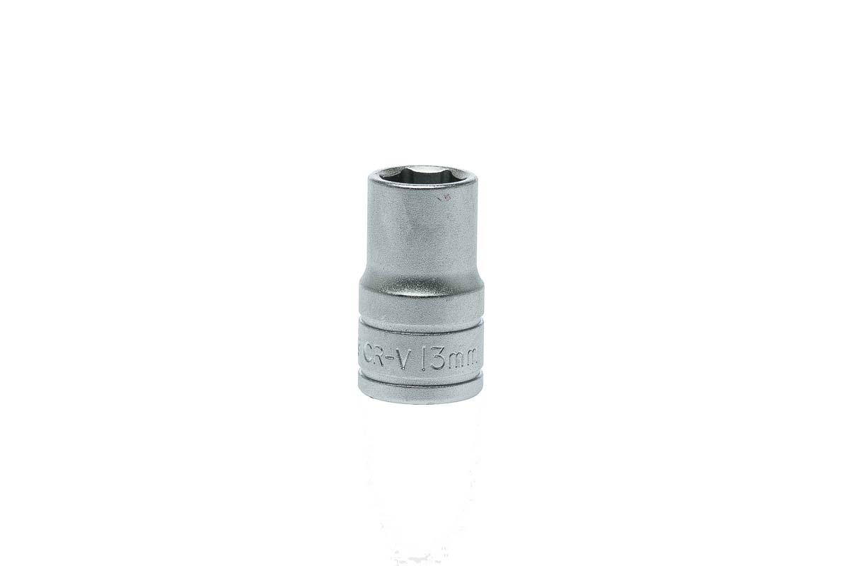 Teng Tools 1/2 in Drive 13mm Standard Socket, 6 point, 38 mm Overall Length