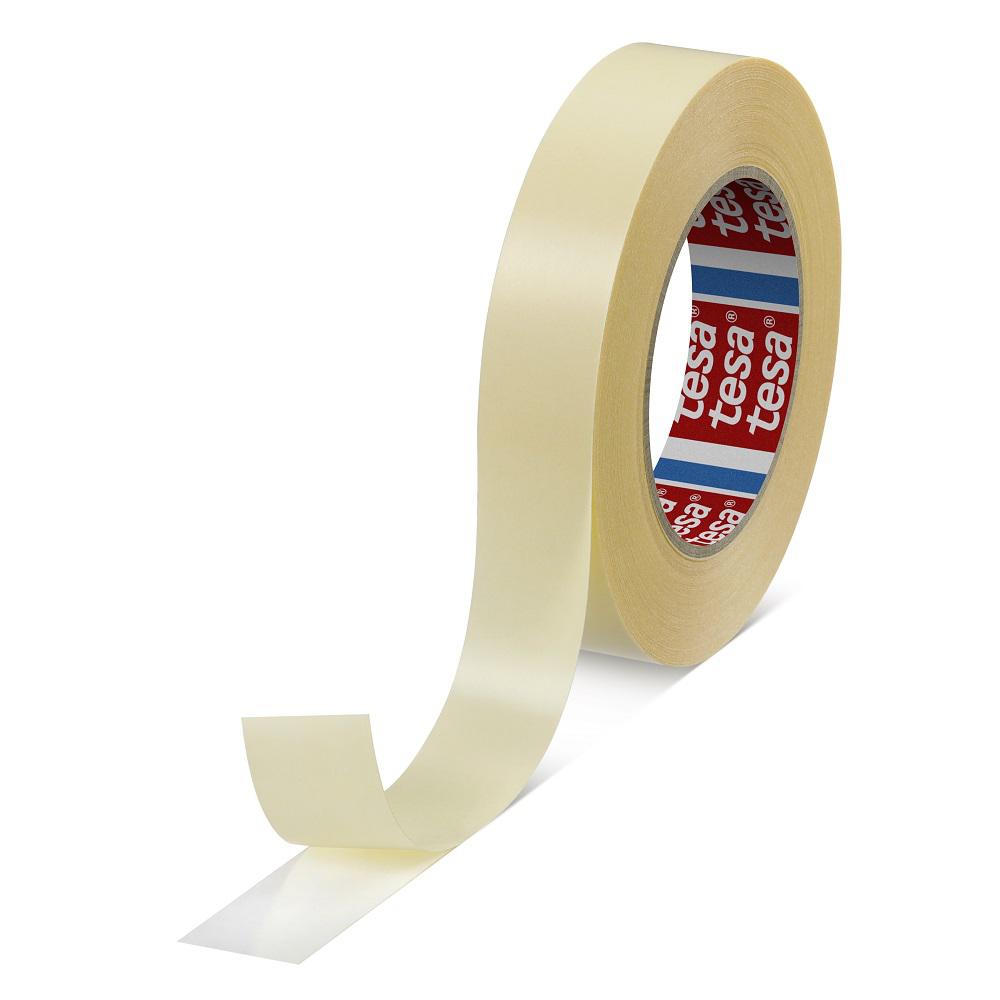 Tesa 64621-00006-00 Transparent Double Sided Plastic Tape, 90 Thick, 15 N/cm, PP Backing, 25mm x 50m
