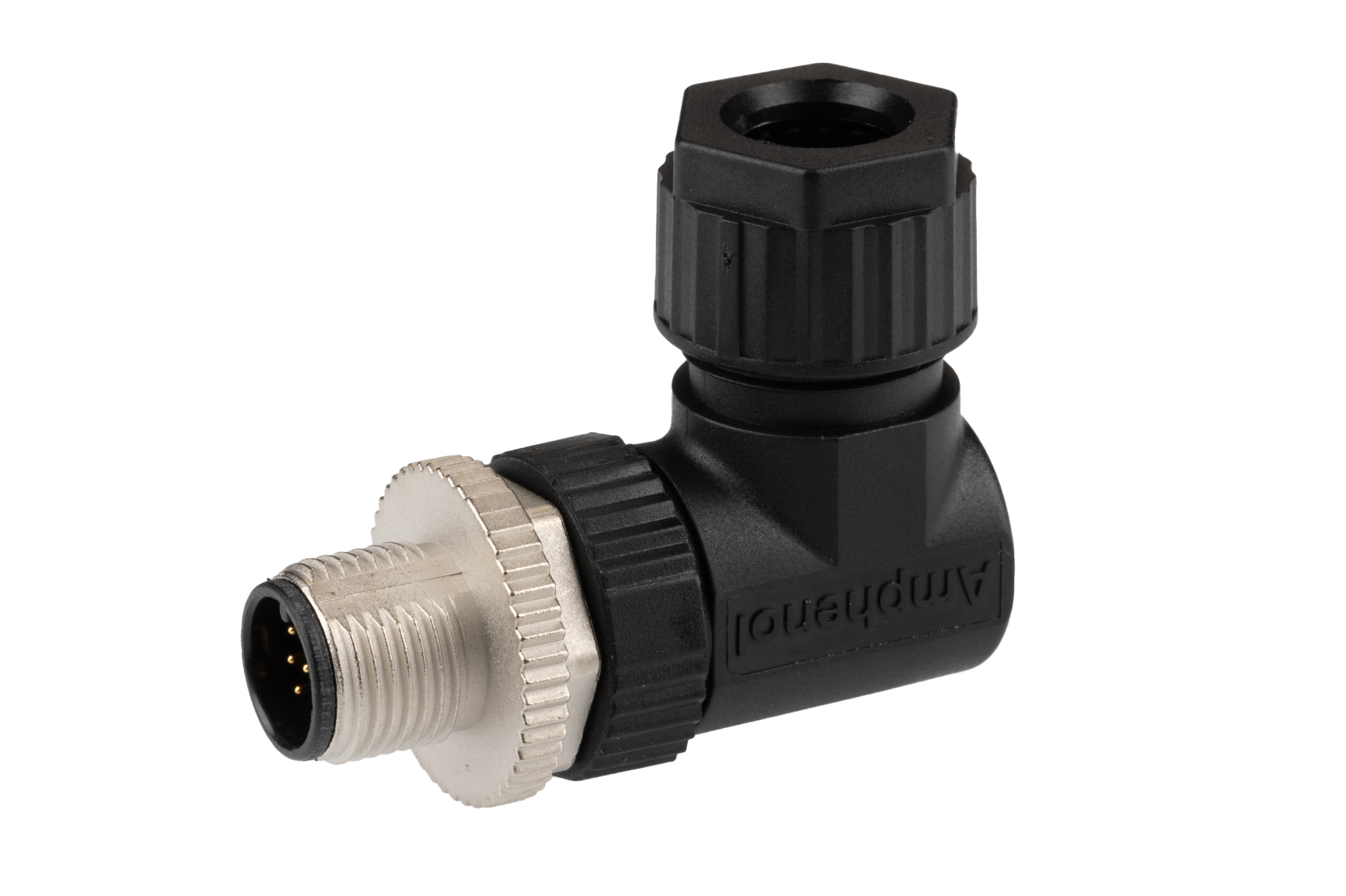 Amphenol Industrial Circular Connector, 12 Contacts, Cable, M12 Connector, Plug, Male, IP67, M Series