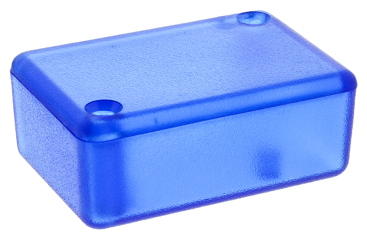 Hammond 1551 Series Blue ABS Enclosure, IP54, Blue Lid, 50 x 35 x 20mm