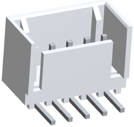 TE Connectivity MTA-100 Series Right Angle Through Hole PCB Header, 5 Contact(s), 2.54 mm Pitch, 1 Row, Shrouded