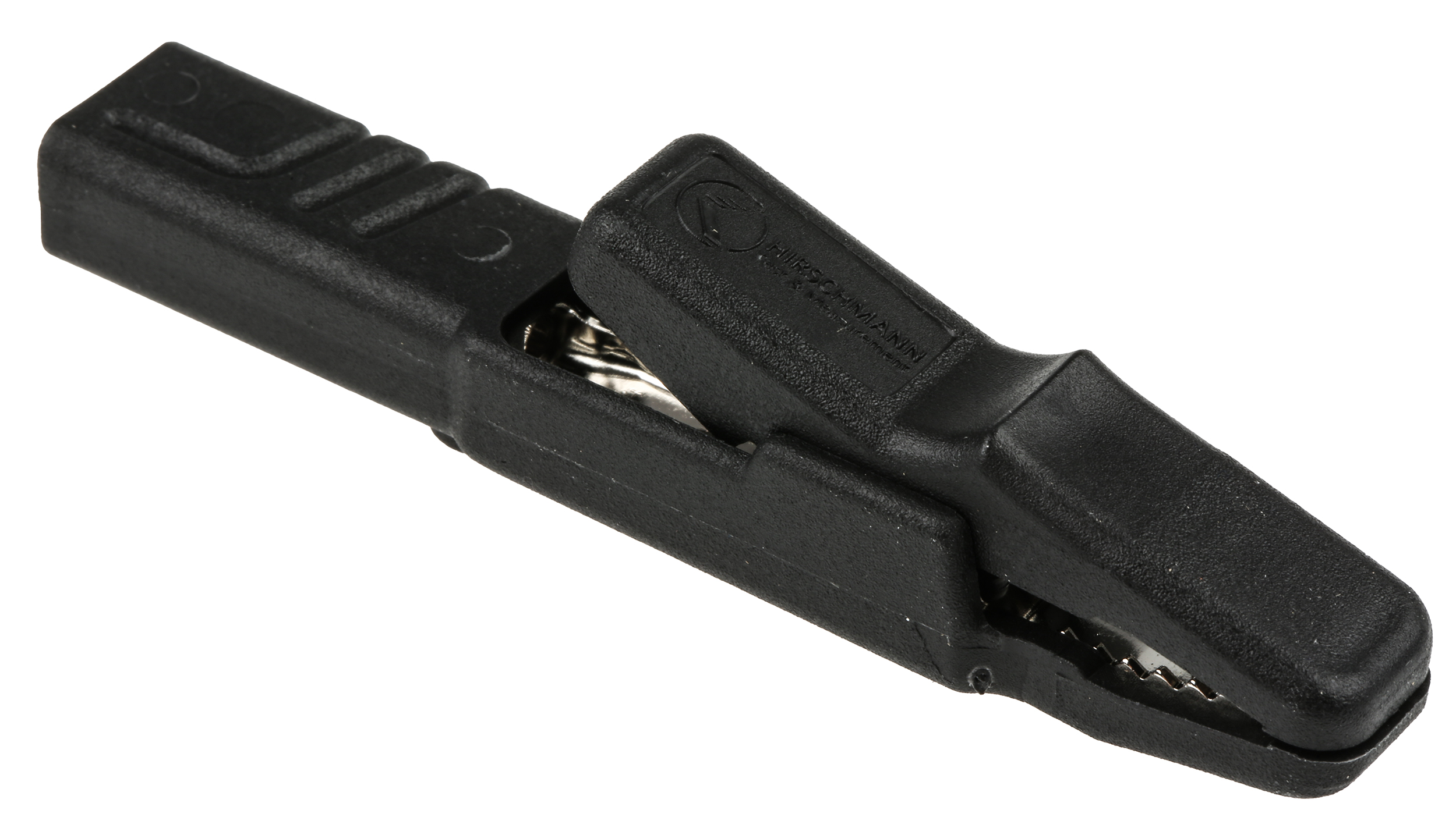 Hirschmann Test & Measurement Crocodile Clip 4 mm Connection, Brass Contact, 25A, Black