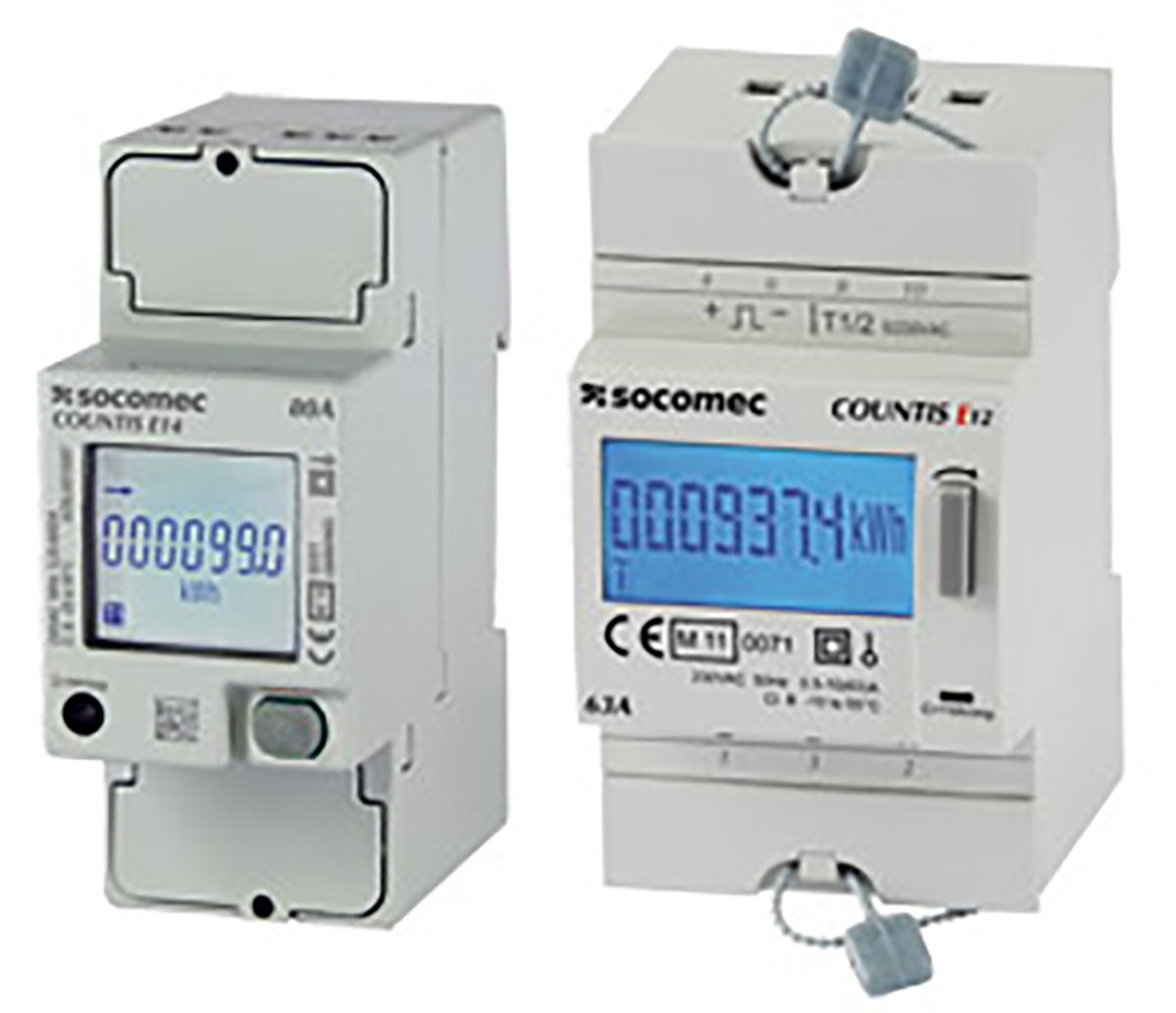 Socomec 1 Phase Backlit LCD Energy Meter