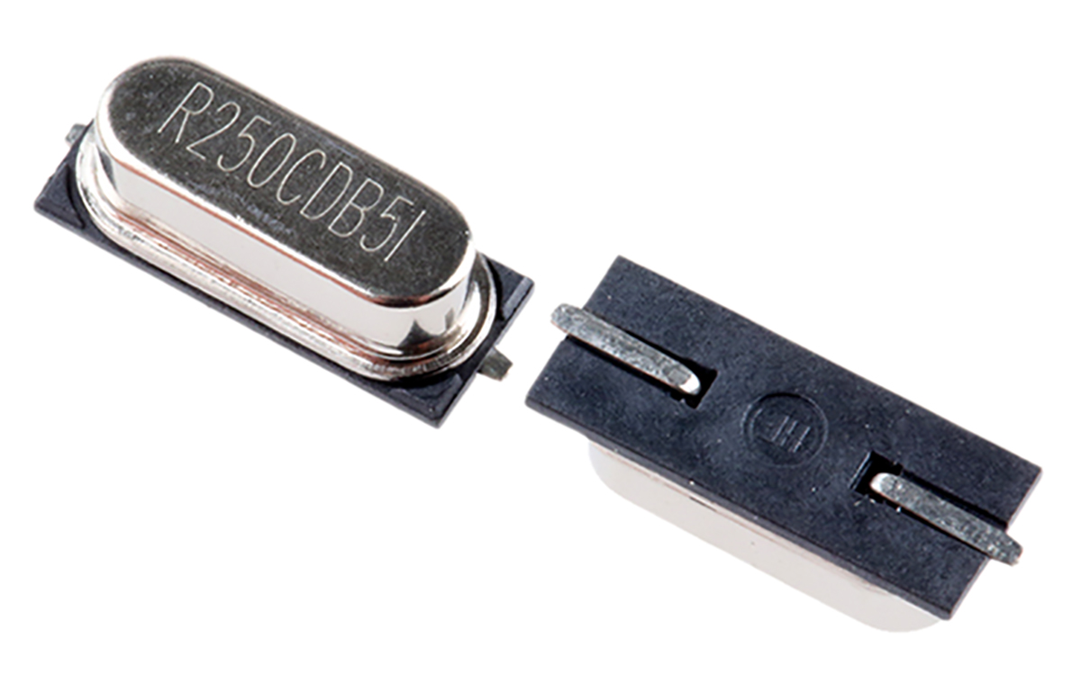 RALTRON Crystal, ±50ppm, 2-Pin HC-49-US SMD AS-25.000-18-SMD