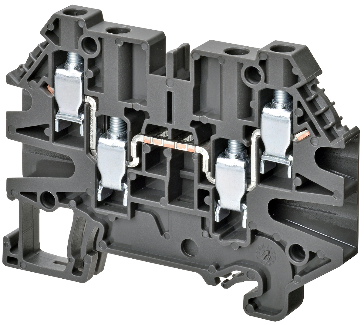 Omron XW5TS40221 XW5T Series Grey, 4mm², Single-Level, Screw Termination