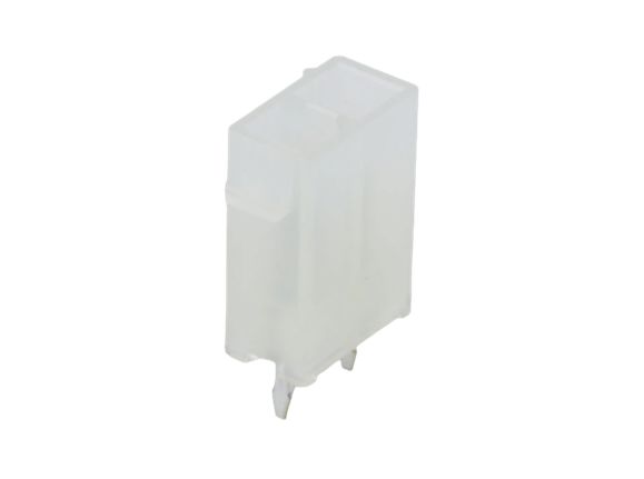 Molex Mini-Fit Jr Series Straight Through Hole PCB Header, 2 Contact(s), 4.2 mm Pitch, 2 Row, Shrouded
