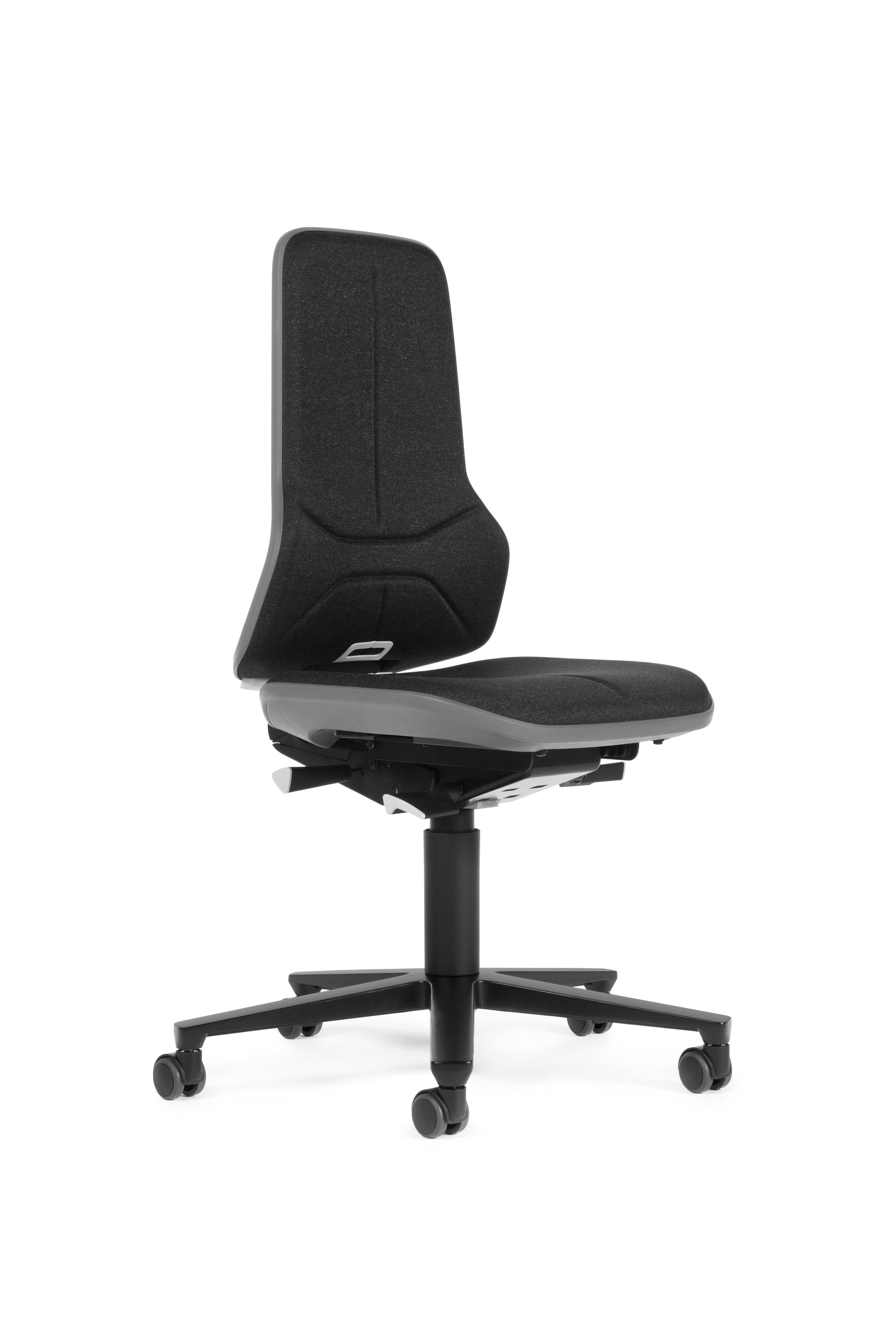 Treston Black Fabric Desk Chair, 120kg Weight Capacity