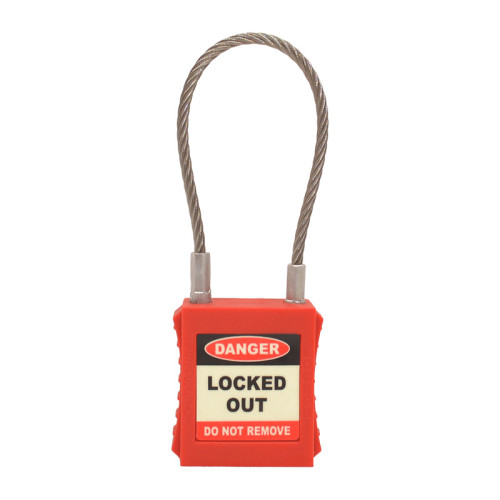 Spectrum Industrial Red 1-Lock Safety Lockout, 3mm Shackle