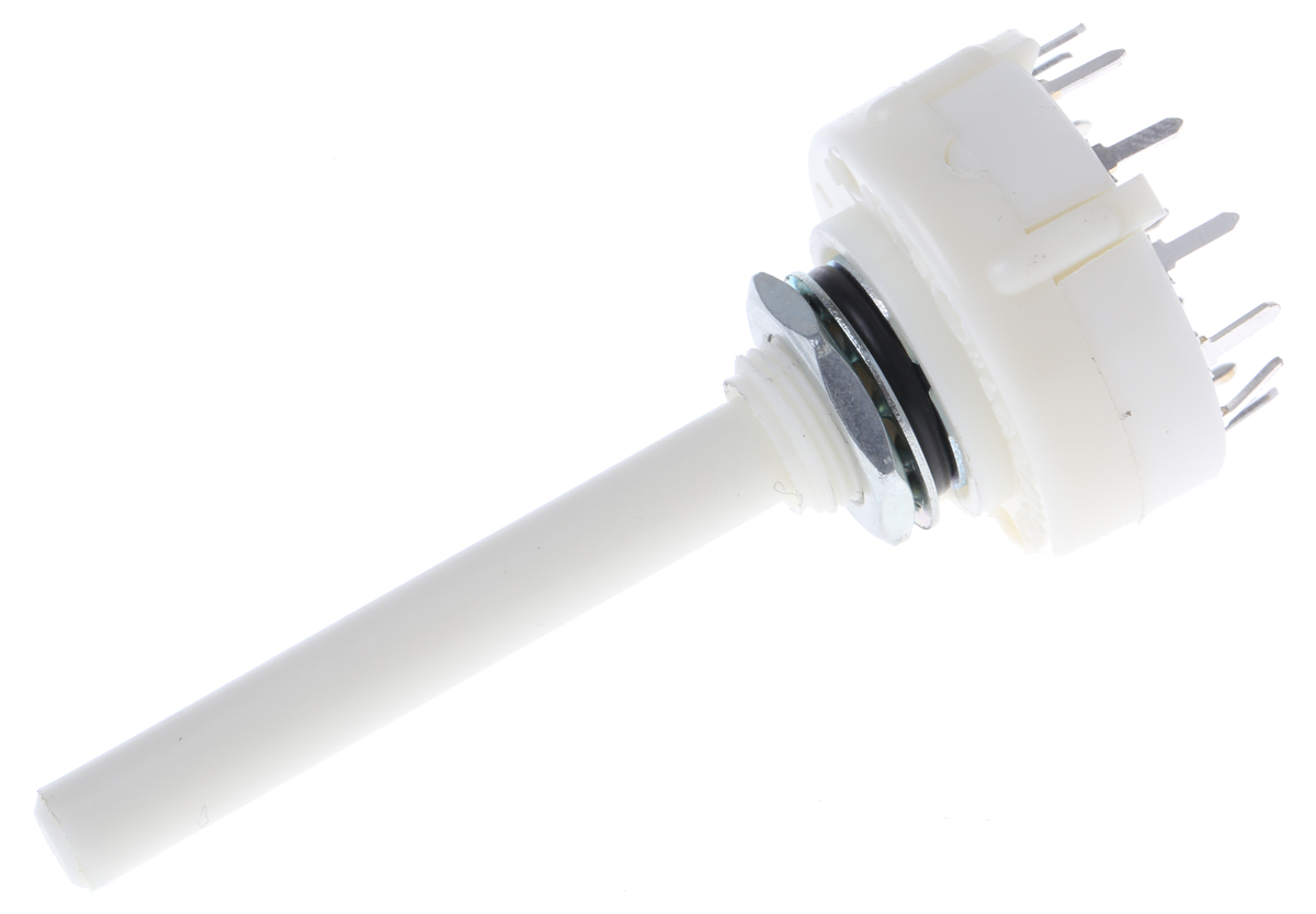 Lorlin, 12 Position SP12T Rotary Switch, 150 mA @ 250 V ac, Through Hole