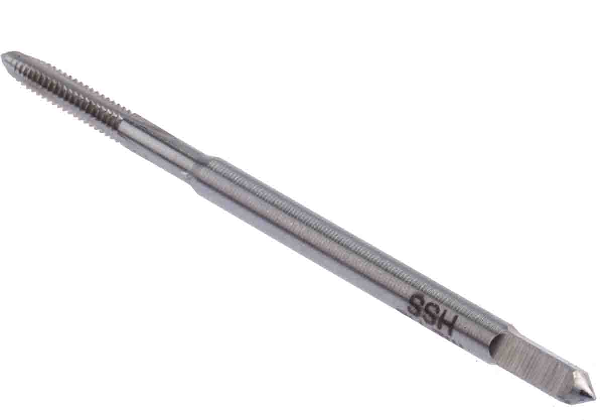 RS PRO Threading Tap HSS 1-Piece 0.4mm Pitch Metric Standard Hand Tap M2 Thread