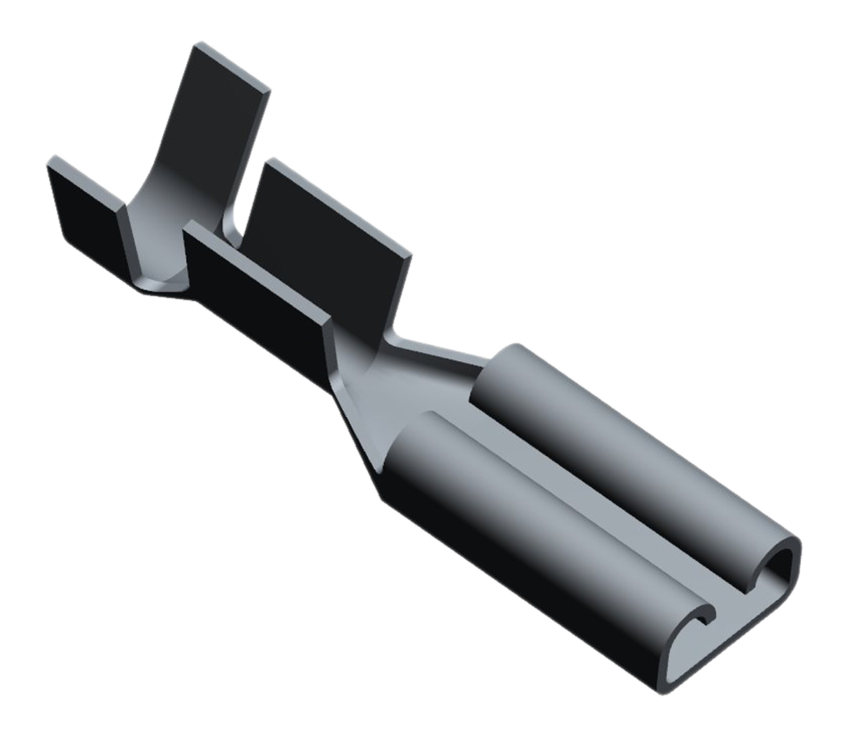 TE Connectivity FASTON .110 Uninsulated Female Spade Connector, Receptacle, 2.79 x 0.79mm Tab Size, 0.5mm² to 1mm²