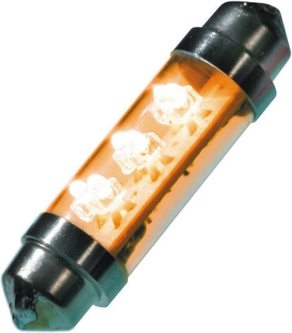 JKL Components LED Car Bulb, Yellow, Festoon shape