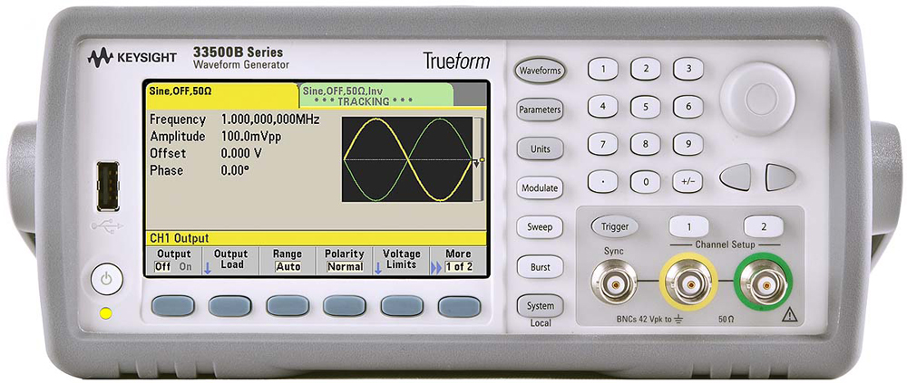 Keysight Technologies 33520B Function Generator, 1μHz Min, 30MHz Max, FM Modulation, Variable Sweep - With RS