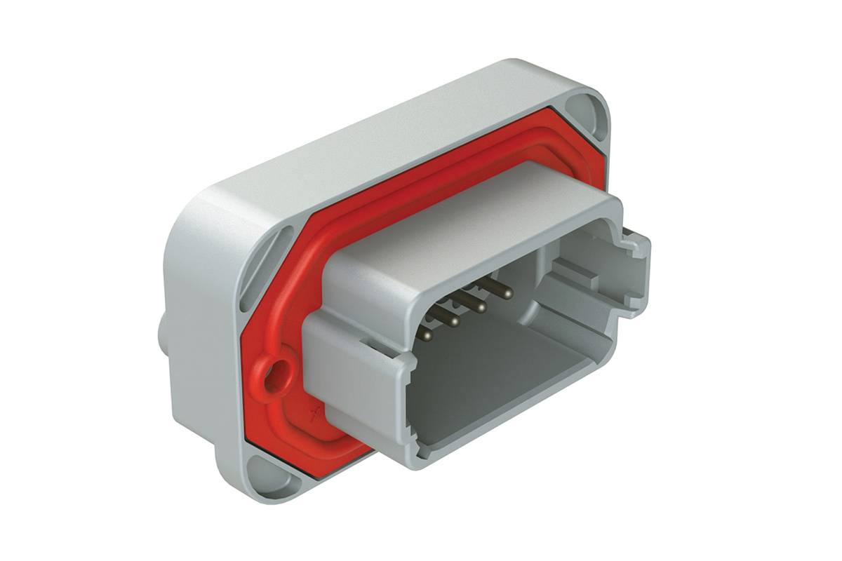 Amphenol Industrial, AT Automotive Connector Plug Grey Flange Mount 12 Way AT15-12PA-BM03