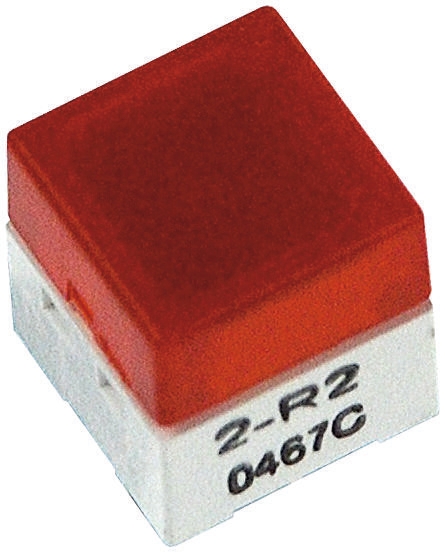 Omron IP00 Red Cap Tactile Switch, SPST 50 mA @ 24 V dc