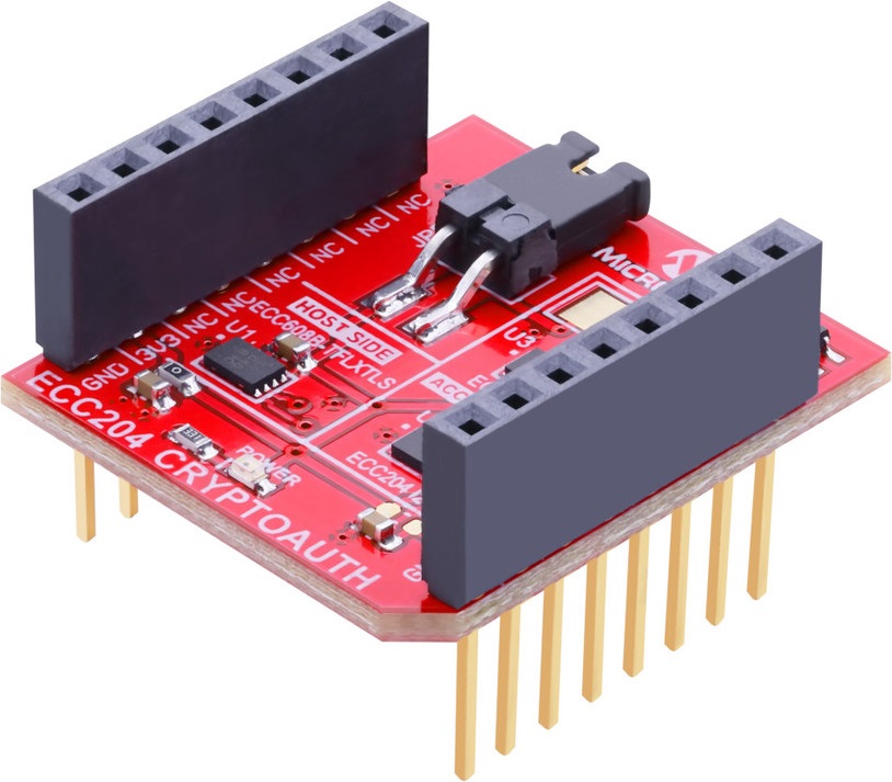Microchip EV92R58A, EV92R58A Evaluation Board for CryptoAuth Trust Platform for ECC204