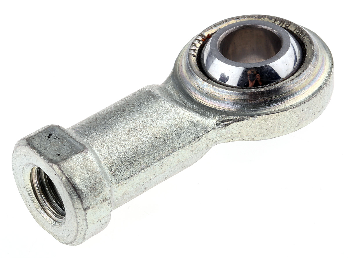RS PRO M10 x 1.5 Female Steel Rod End, 10mm Bore, 56mm Long, Metric Thread Standard, Female Connection Gender