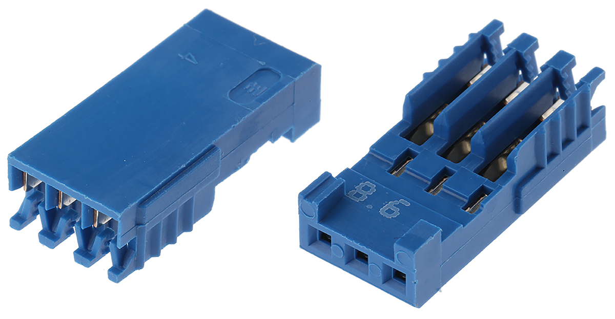 TE Connectivity, AMPMODU HE14 Female Connector Housing, 2.54mm Pitch, 3 Way, 1 Row